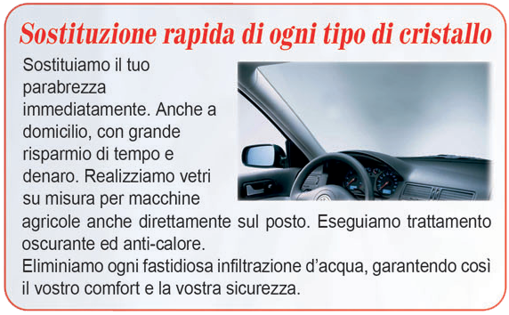Sostituzione parabrezza